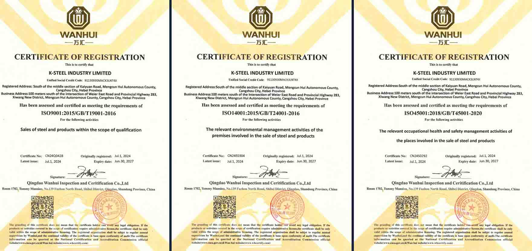 Steel Pipe Manufacturer quality management